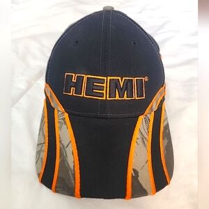 Dodge Hemi Black Hat Black & Camo Accents racing stripes embroidered. NWOT.